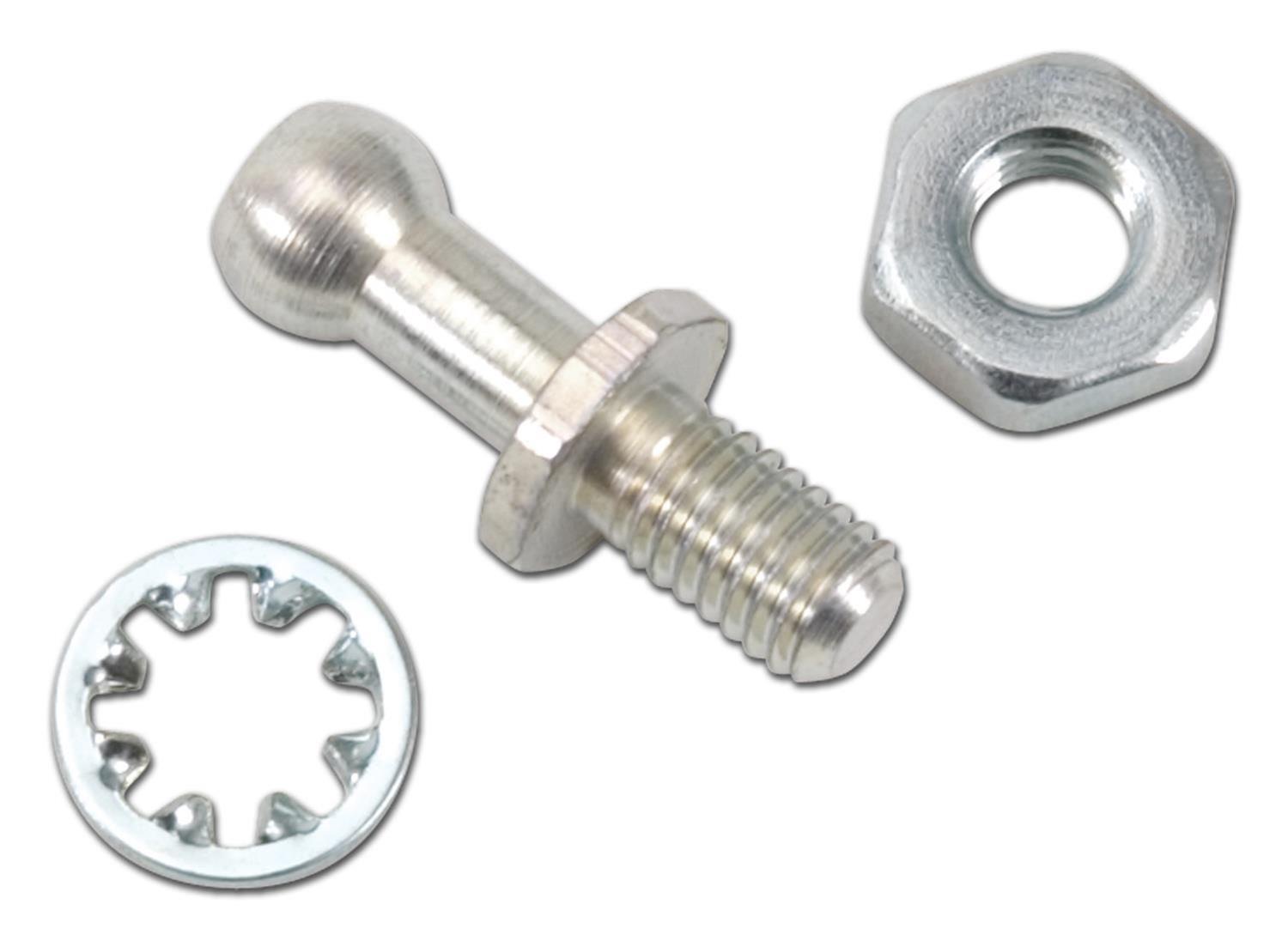 Edelbrock 8016 - Ball End Stud, 0.25 inch, Ford/Ho