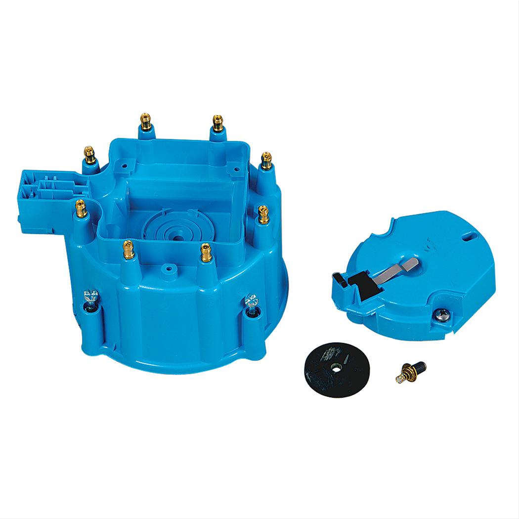 GM  V8 HEI verdeelkap & rotor kit blauw