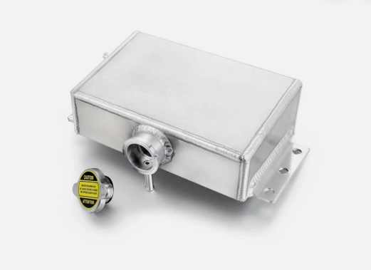  Radiator Coolant Overflow Tank Silver  aluminium